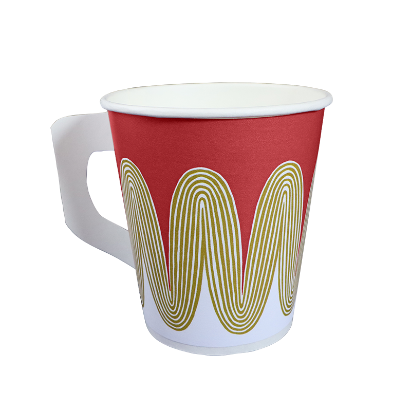 Christmas|Paper hot cup with handle 175ml