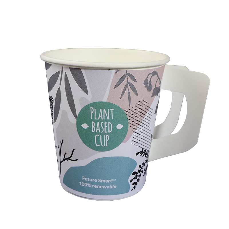 Paper hot cup with handle 175ml Swan Harmony