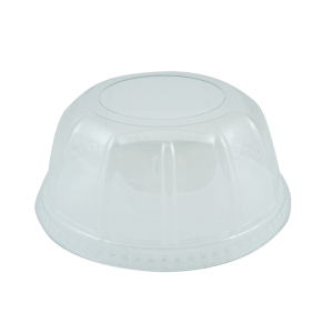 Plastic domed lid 90mm with hole