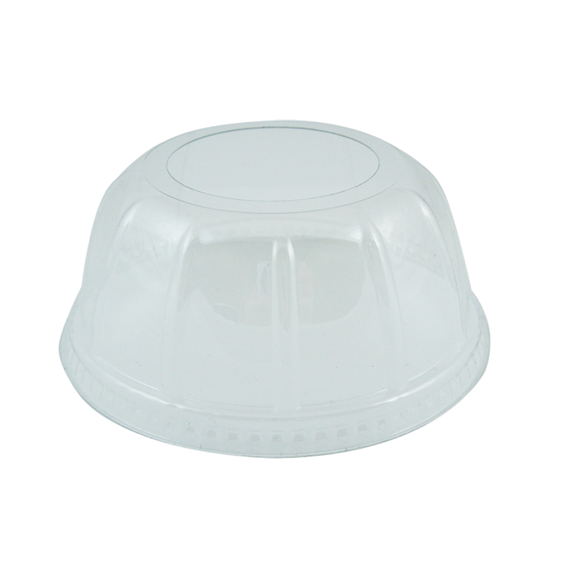 Plastic domed lid 90mm with hole