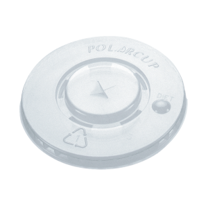 Plastic flat lid with cross hole 95mm