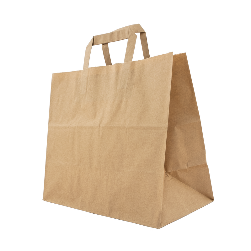 Paper take away bag 15.5l with handles
