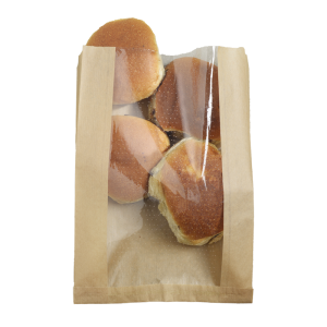 Paper bag 31x22x26cm with window