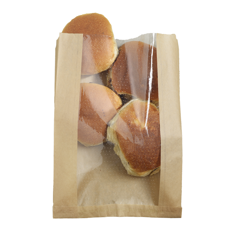 Paper bag 31x22x26cm with window