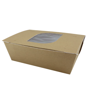 Paper hinged lid container 1000ml