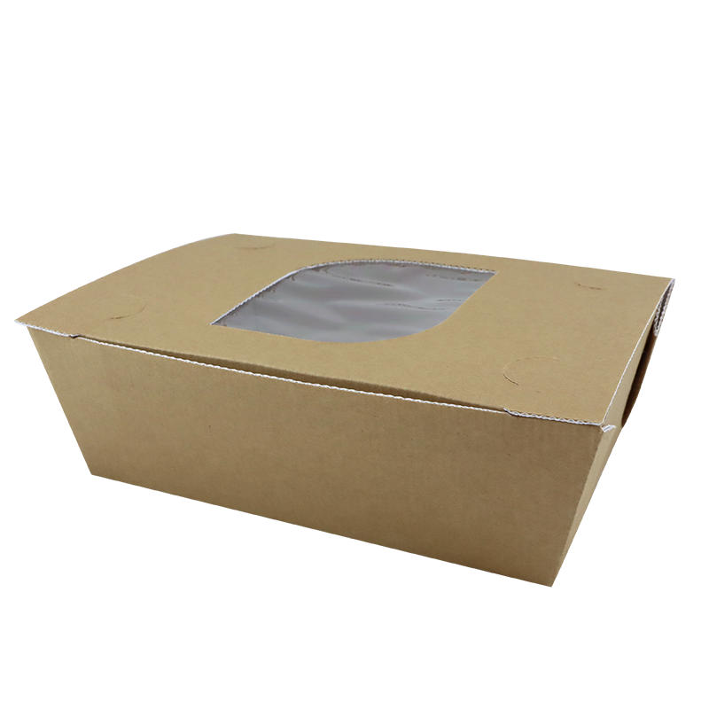 Paper hinged lid container 1000ml