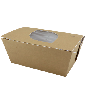 Paper hinged lid container 500ml