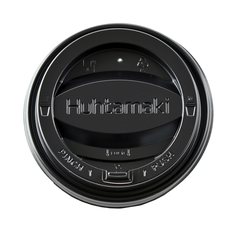 Plastic hot cup tear tab lid 90mm