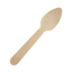 Wooden spoon 96mm wax coated