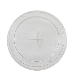 Plastic flat lid with cross hole 81mm