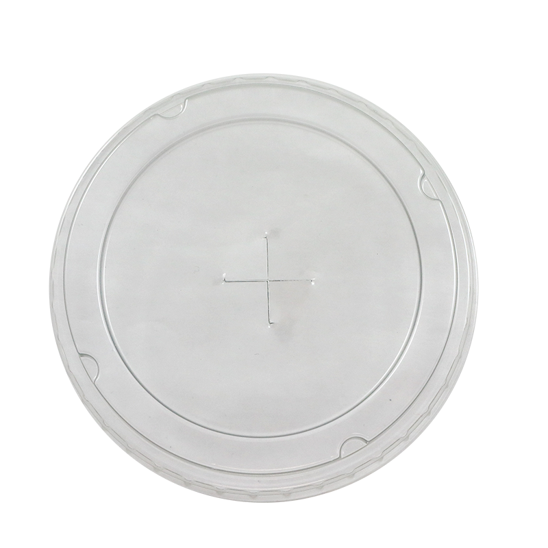 Plastic flat lid with cross hole 81mm