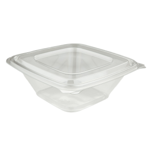 Plastic hinged lid food container 1000 ml