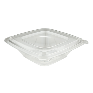 Plastic hinged lid food container 750 ml