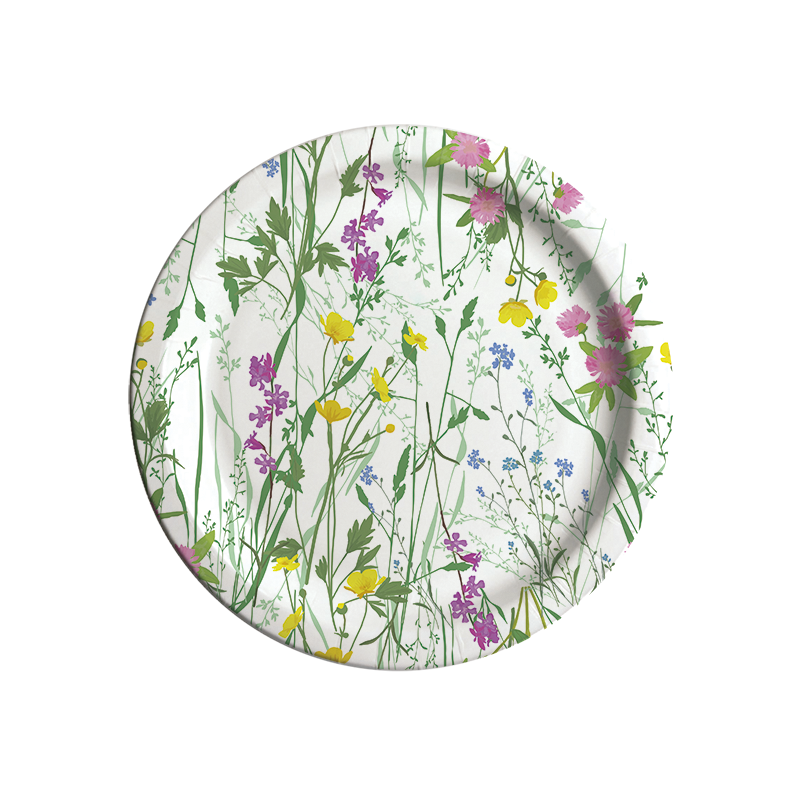 Retail | Paper plate 22 cm Summer, 1/4 pallet