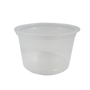 Plastic container 100ml, round