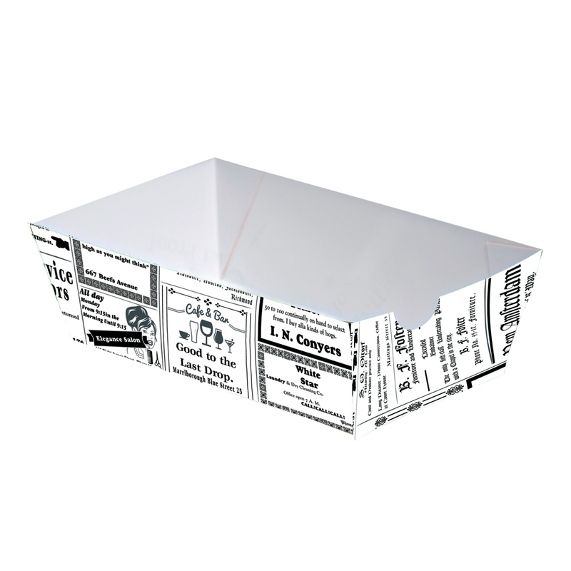 Paper food serving tray 500ml