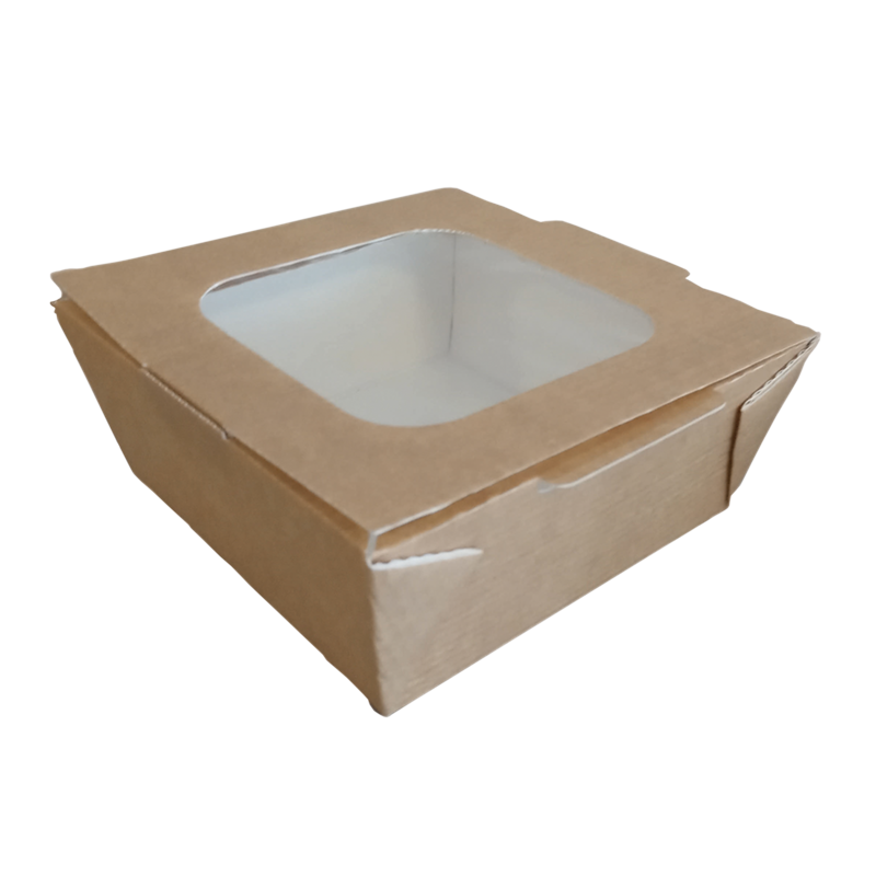 Paper food container 1000 ml with window