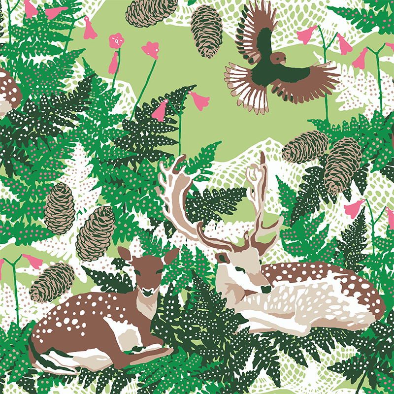Metsänkätkö | Paper napkin 33x33cm