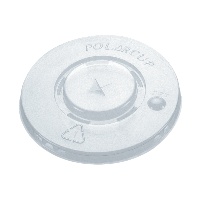 Plastic flat lid with cross hole 95mm