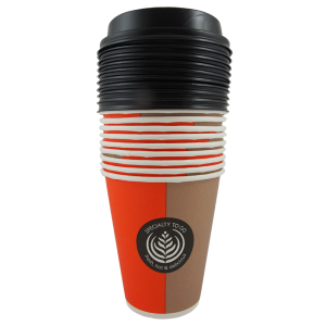 Retail | Paper hot cups 300ml + lids (set)