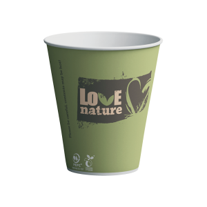 Paper hot cup 300ml single wall Bioware