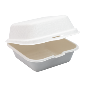 Fiber hamburger box 15,5x15 cm
