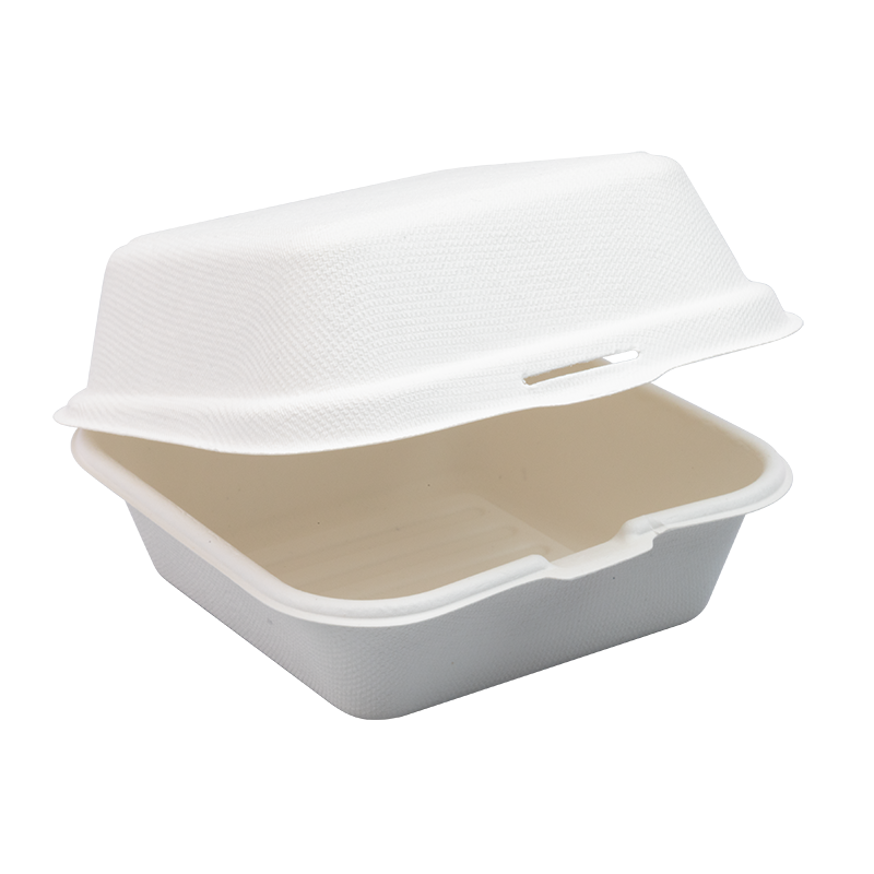 Fiber hamburger box 15,5x15 cm