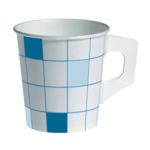 Paper hot cup with handle 175ml single wall