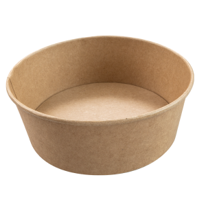 Kraft food container 1260ml, round