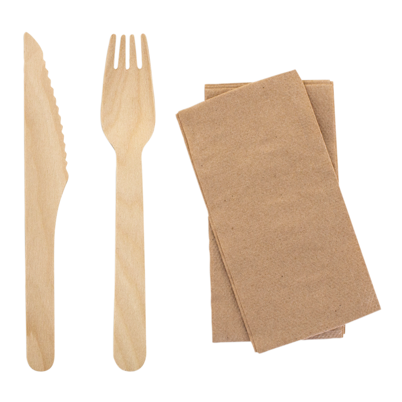 Wooden fork wax coated