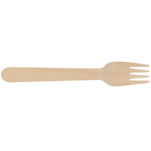 Wooden fork 160mm wax coated