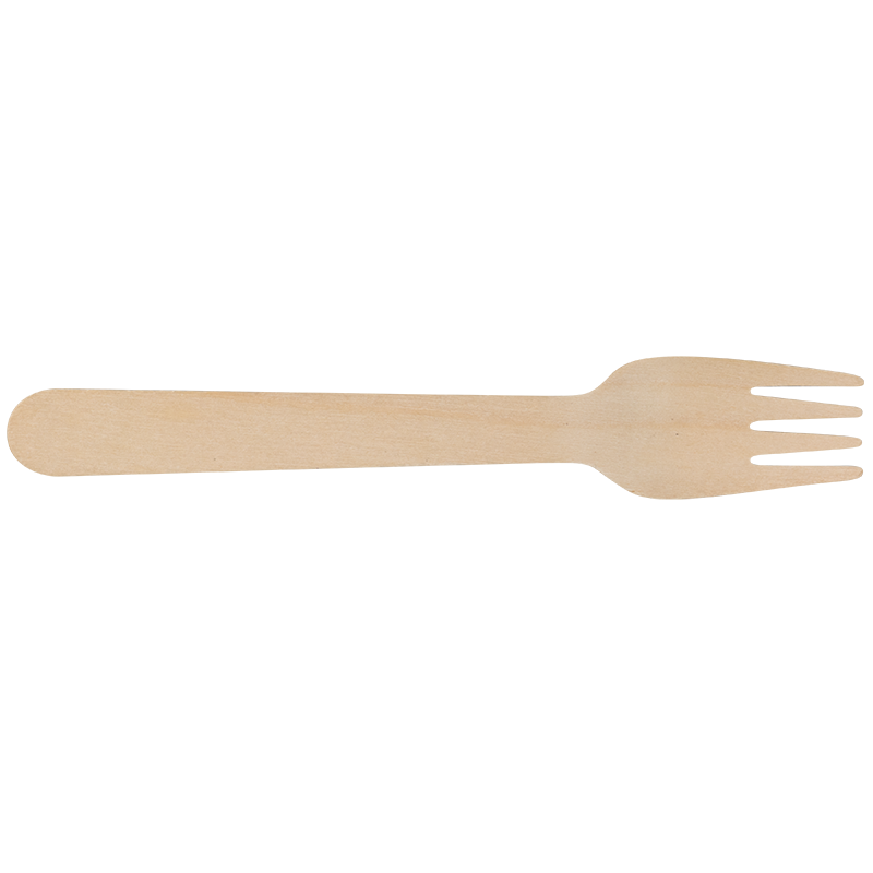 Wooden fork 160mm wax coated