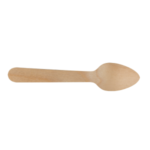 Wooden spoon 110mm wax coated