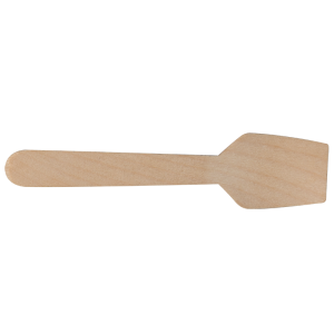 Wooden ice scream spoon 95mm wax coated