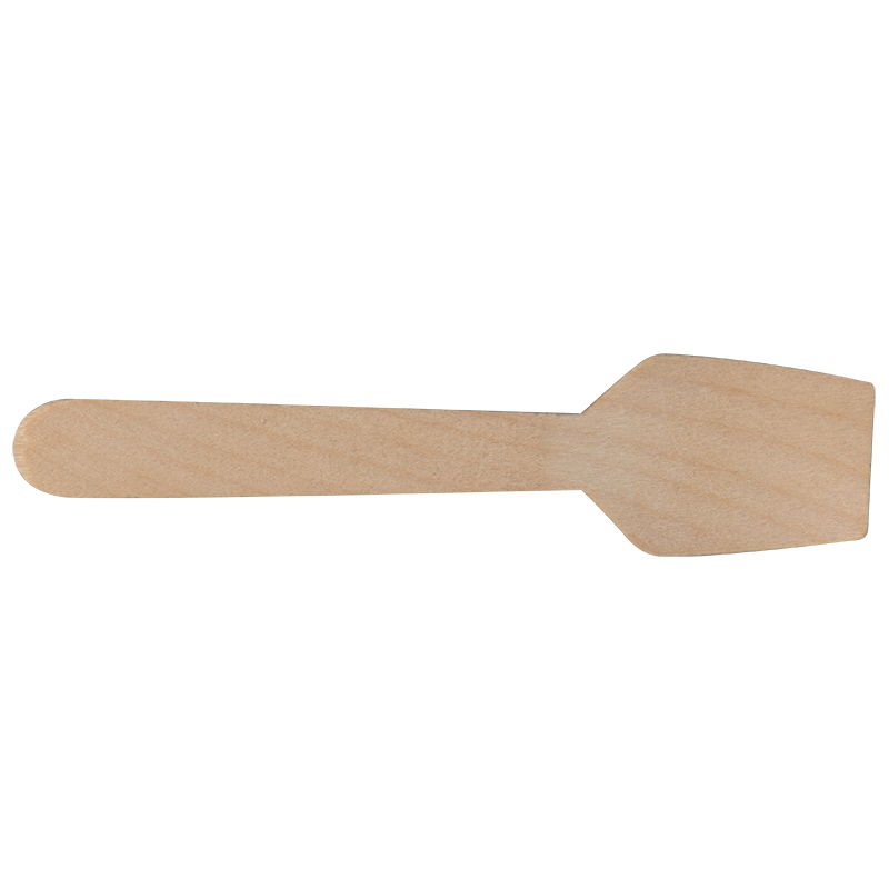 Wooden ice scream spoon 95mm wax coated