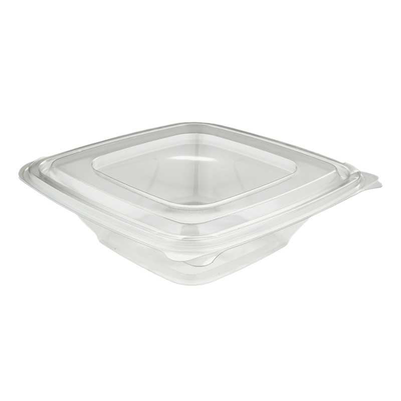 Plastic hinged lid food container 750 ml