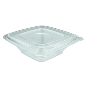 Plastic hinged lid food container 750 ml