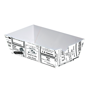 Paper food serving tray 500ml