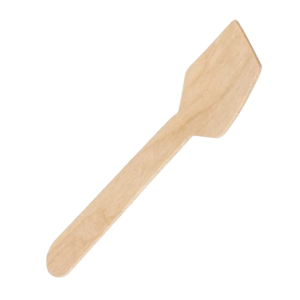 Wooden ice scream spoon 95mm wax coated