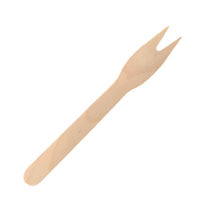 Wooden snack fork 120mm