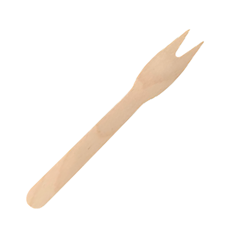 Wooden snack fork 120mm