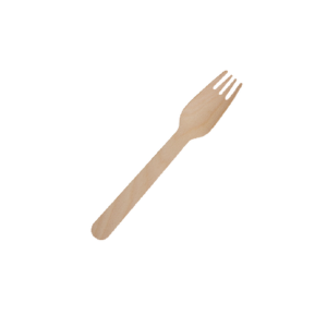 Wooden fork 160mm wax coated