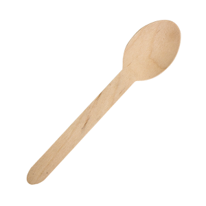 Wooden spoon 160mm wax coated