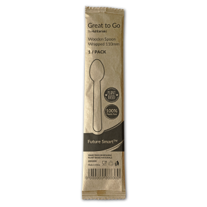 Wooden spoon 110mm single packed