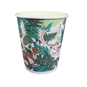 Metsänkätkö | Paper hot cup 250ml single wall 1/4 pallet Swan