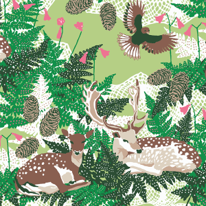 Metsänkätkö | Paper napkin 33x33cm
