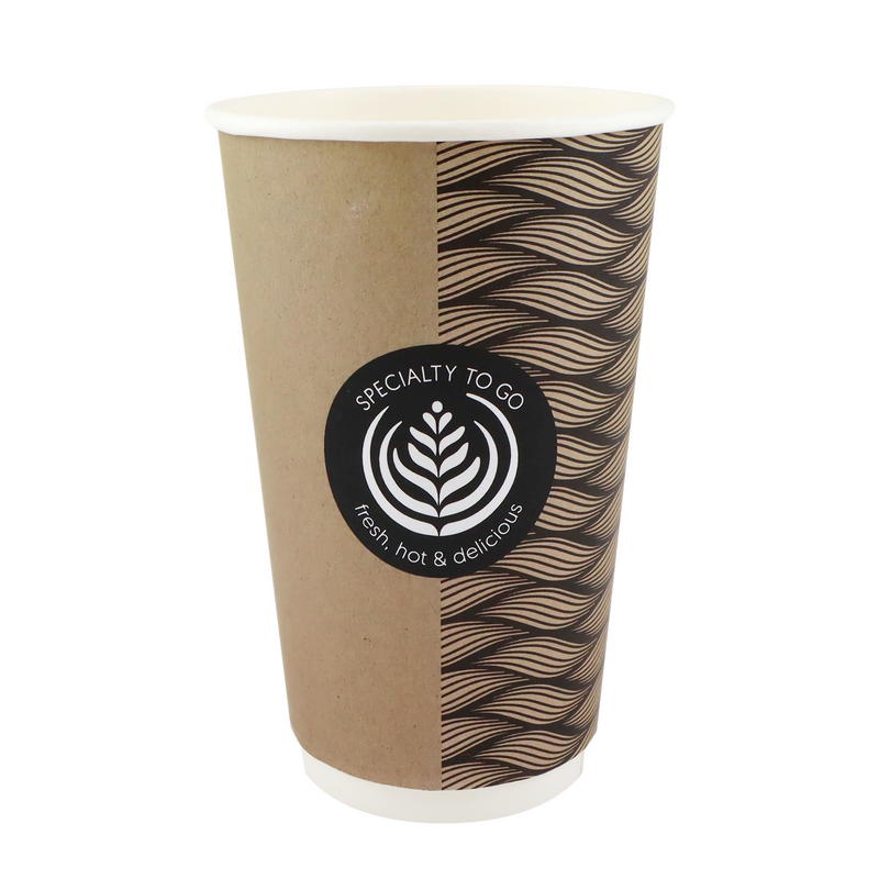 Paper hot cup 450ml double wall Swan