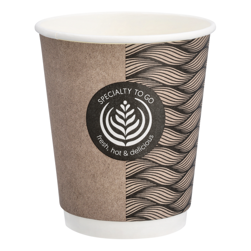 Paper hot cup 250ml double wall Swan