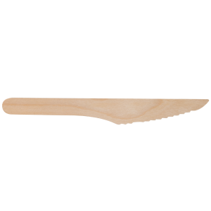 Wooden knife 165mm wax coated