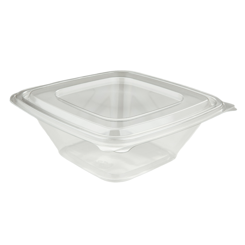 Plastic hinged lid food container 1000 ml